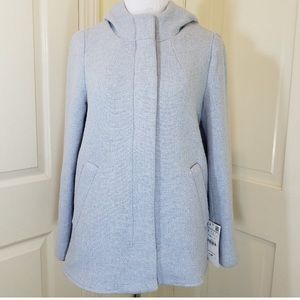 Zara coat baby blue grey new without a tag